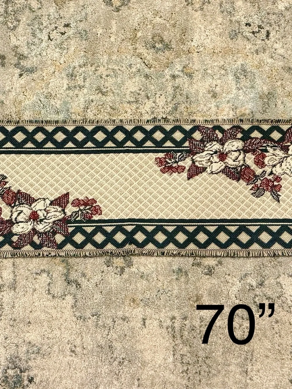 American Weaver's 90s Jacquard Table Runner Magnolia 1995